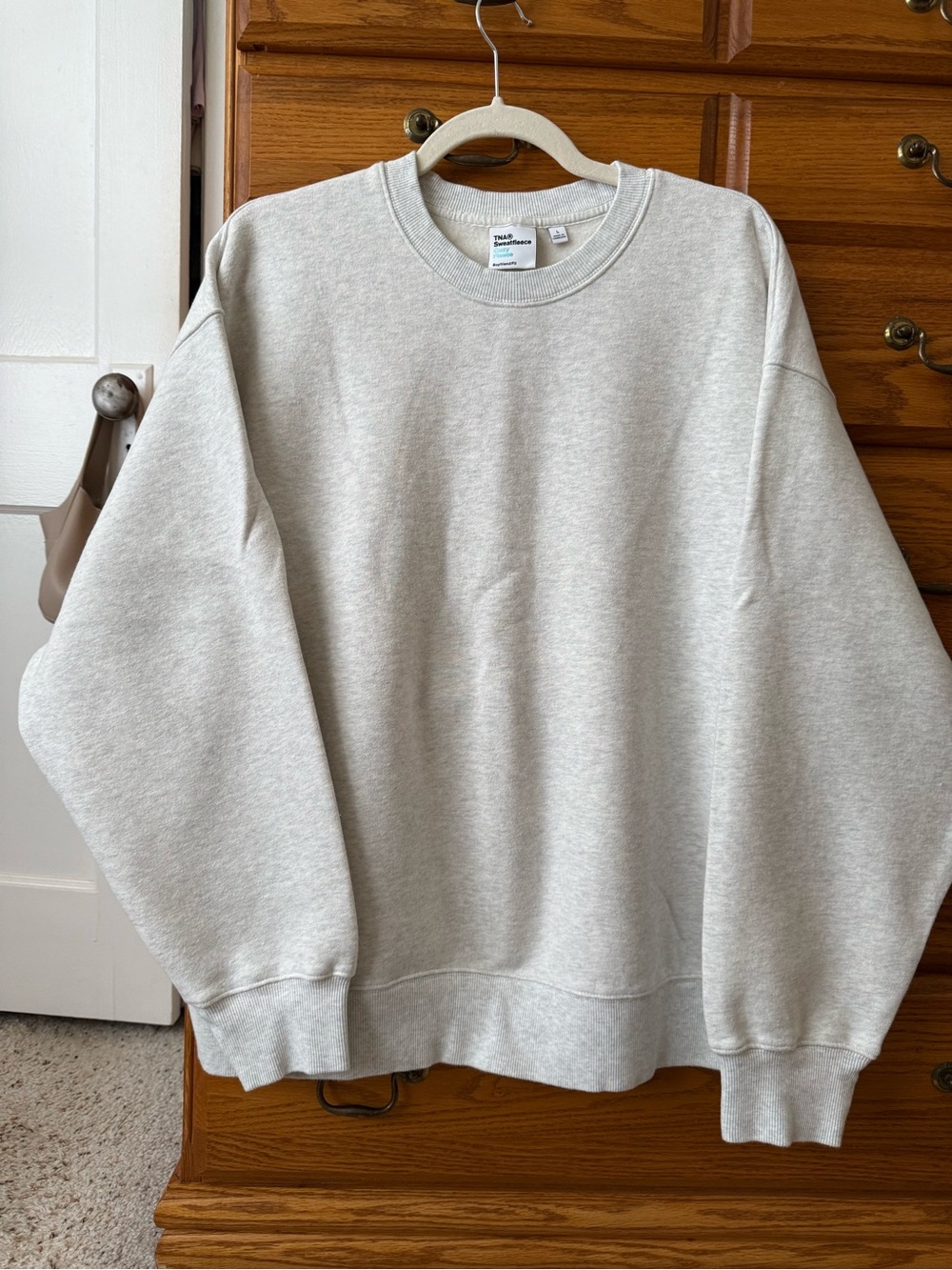 TNA by Aritzia Woman’s Crewneck Sweatshirt - light gray